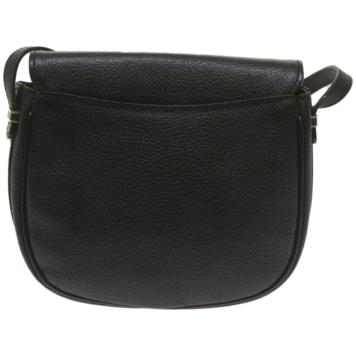 Luxury BurberrySs Shoulder Bag Leather Black Auth ep3585