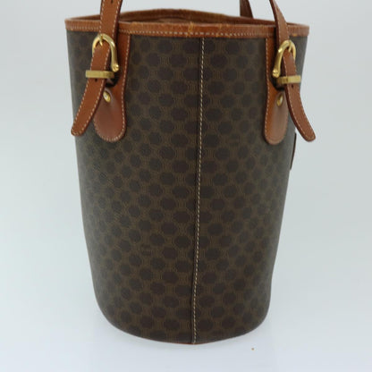 Luxury CELINE Macadam Canvas Tote Bag PVC Leather Brown  ep3752