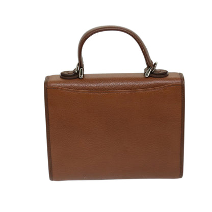 Luxury BurberrySs Hand Bag Leather 2way Brown Auth ep3762
