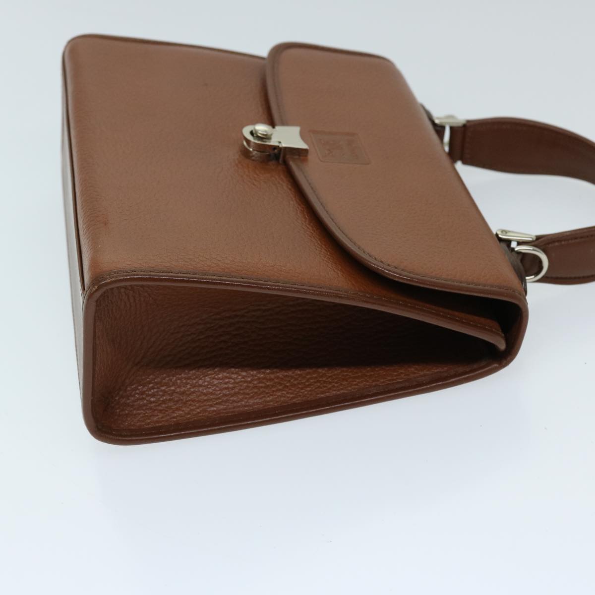 Luxury BurberrySs Hand Bag Leather 2way Brown Auth ep3762