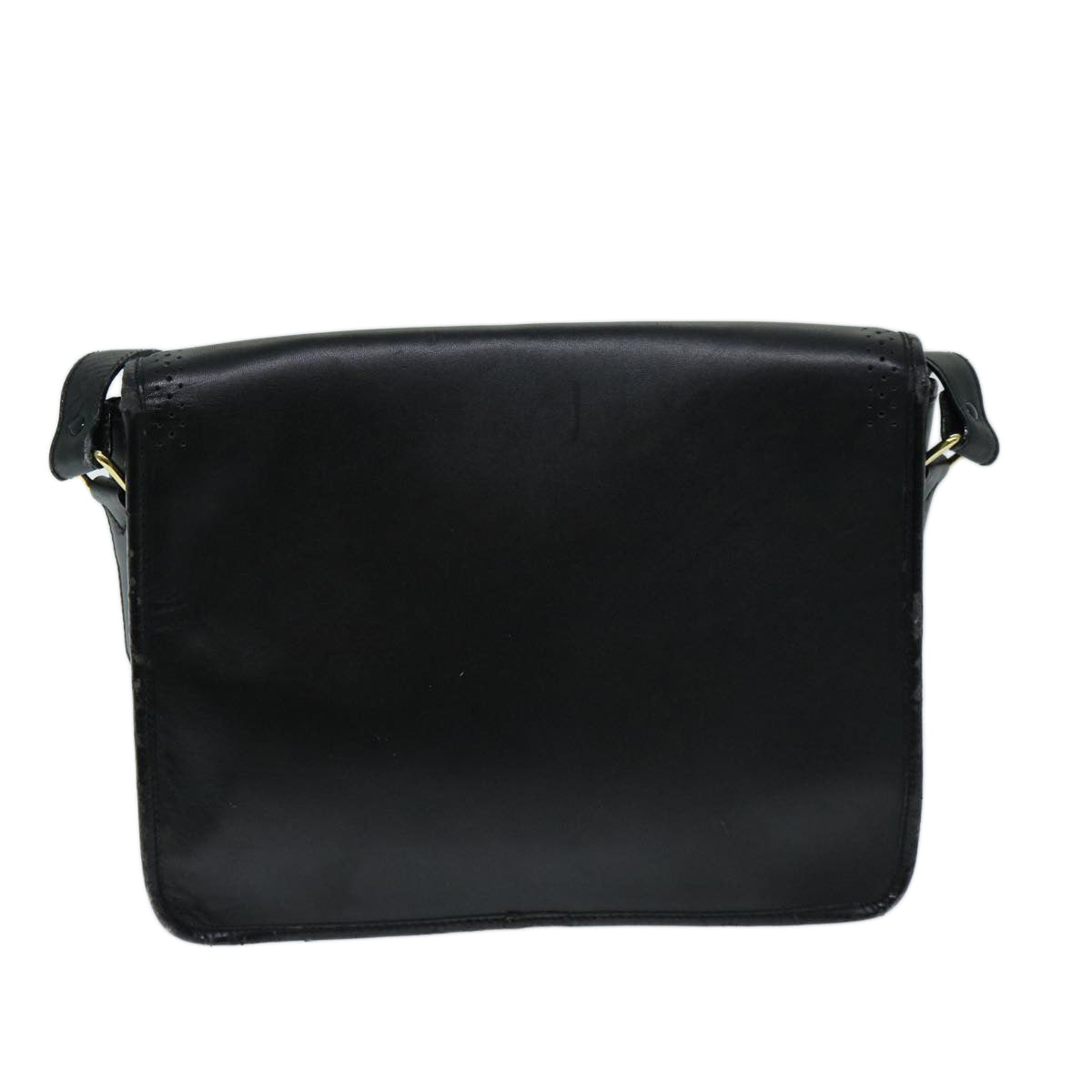 Luxury BurberrySs Shoulder Bag Leather Black Auth ep3768