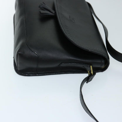 Luxury BurberrySs Shoulder Bag Leather Black Auth ep3768