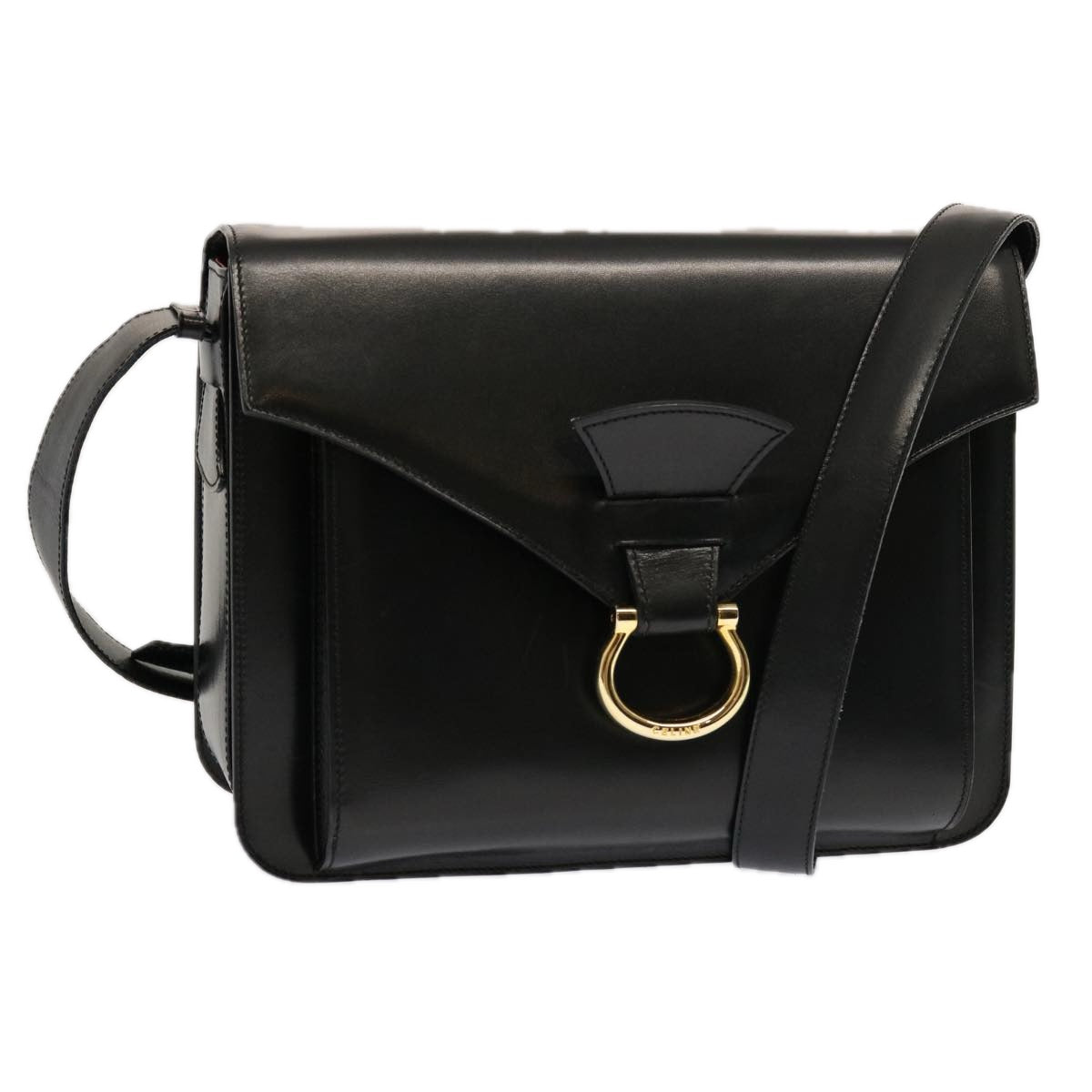 Luxury CELINE Shoulder Bag Leather Black  ep3891