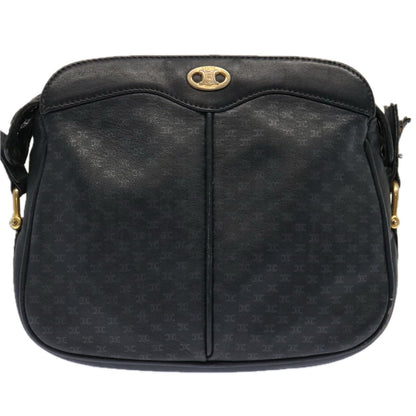 Luxury CELINE Macadam Canvas Shoulder Bag Navy  ep3990