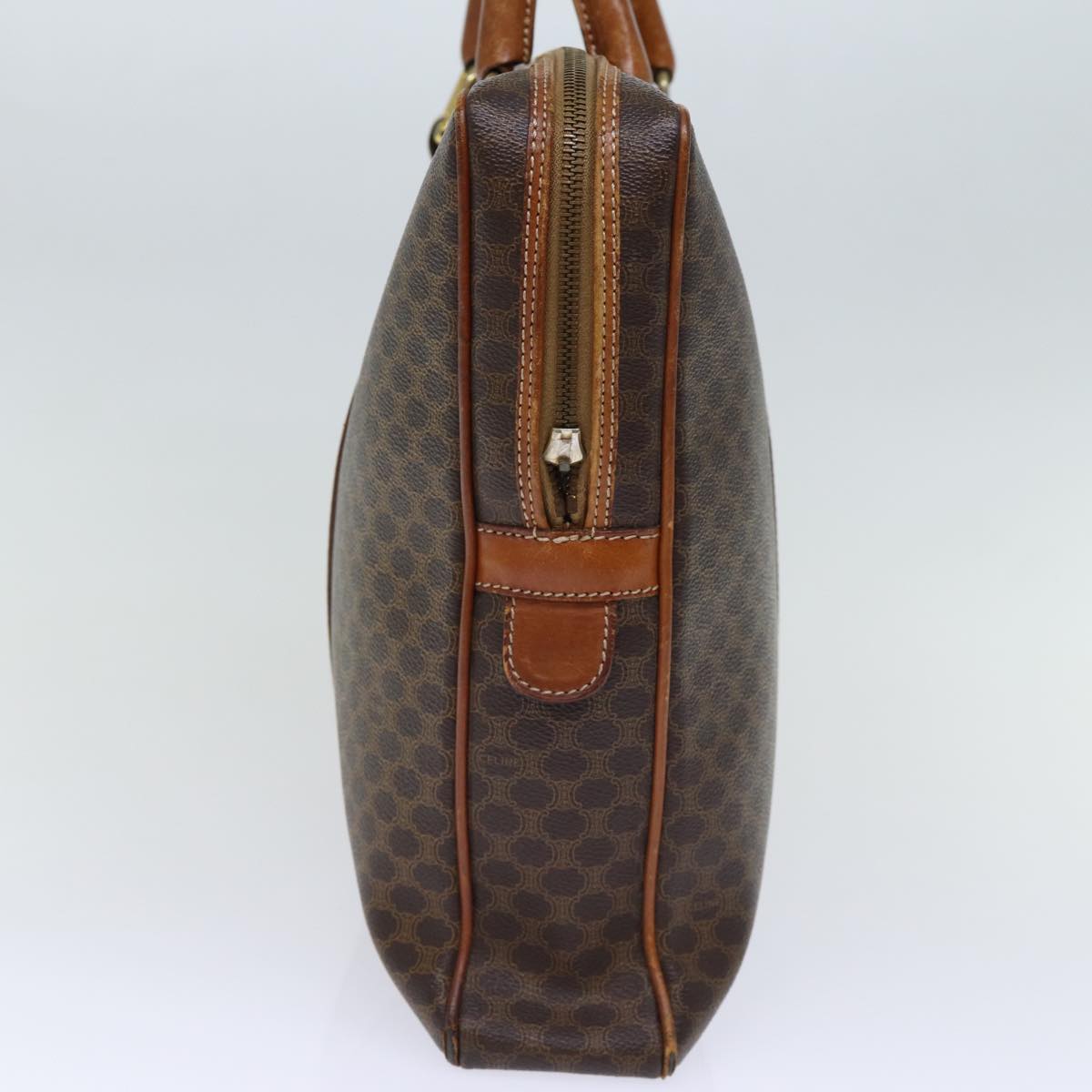 Luxury CELINE Macadam Canvas Business Bag PVC Leather Brown  ep4097