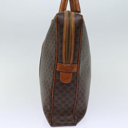 Luxury CELINE Macadam Canvas Business Bag PVC Leather Brown  ep4097