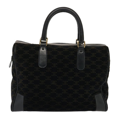 Luxury CELINE Macadam Canvas Boston Bag Black  ep4156