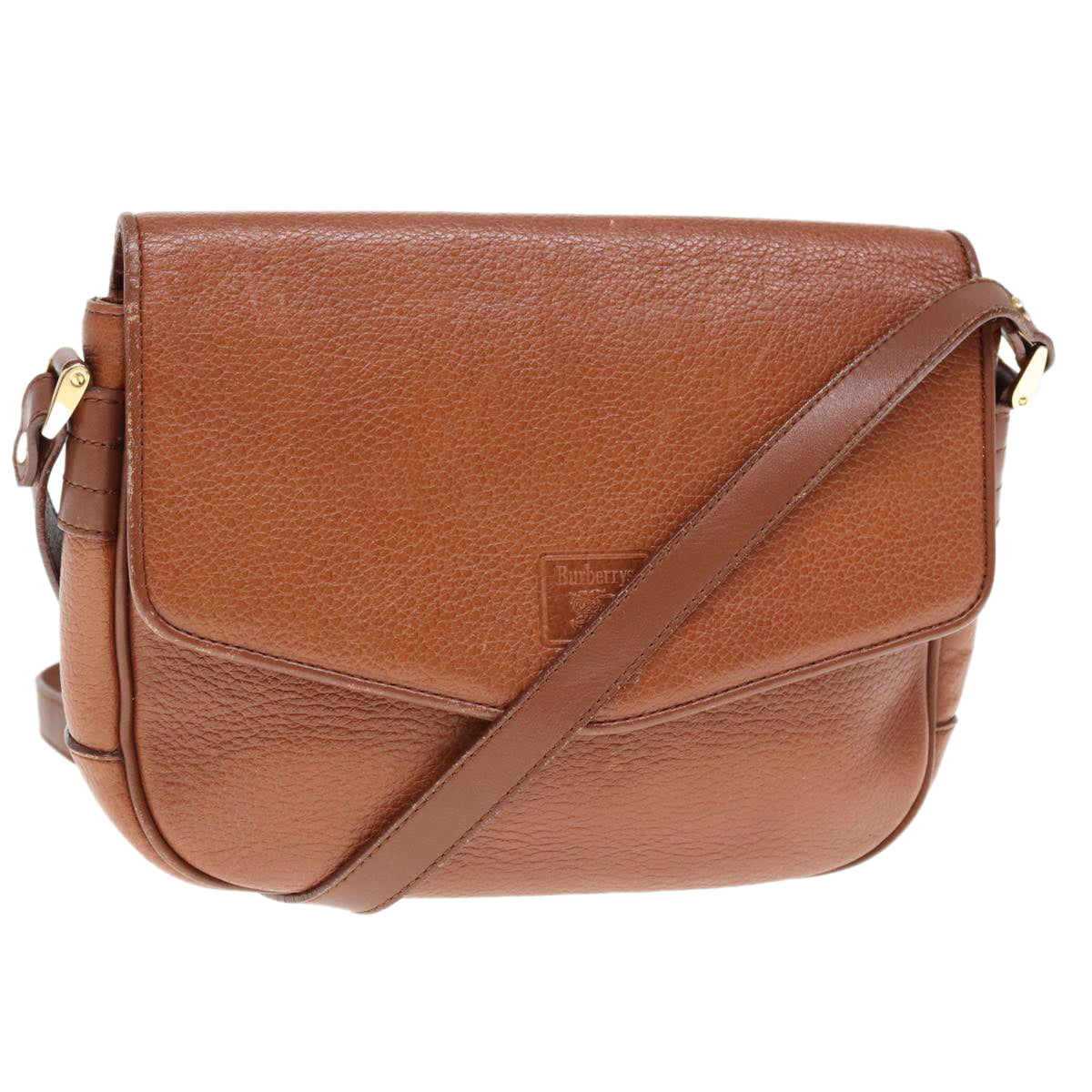 Luxury BurberrySs Shoulder Bag Leather Brown Auth ep4387
