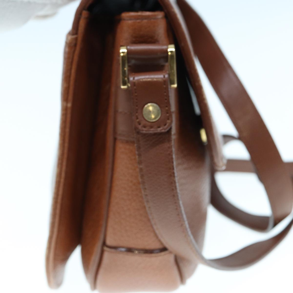Luxury BurberrySs Shoulder Bag Leather Brown Auth ep4387