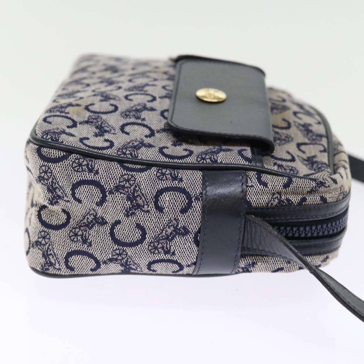 Luxury CELINE C Macadam Canvas Shoulder Bag Navy  ep4394