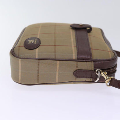 Luxury BurberrySs Nova Check Shoulder Bag Canvas Brown Auth ep4438