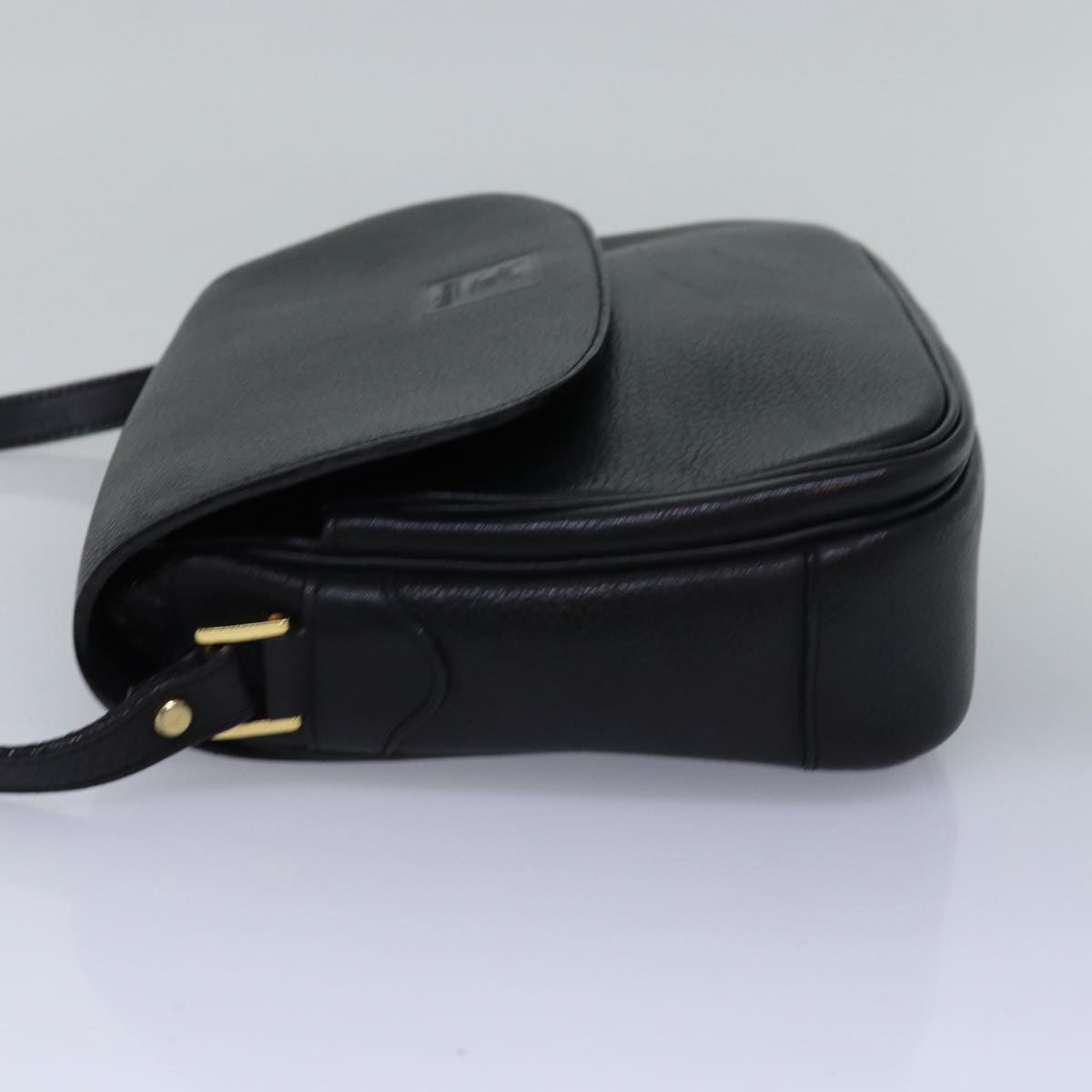 Luxury BurberrySs Shoulder Bag Leather Black Auth ep4503