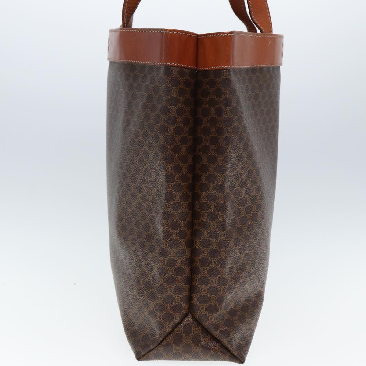 Luxury CELINE Macadam Canvas Tote Bag PVC Leather Brown  ep4528