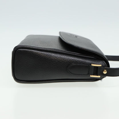 Luxury BurberrySs Shoulder Bag Leather Black Auth ep4638