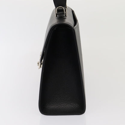 Luxury BurberrySs Hand Bag Leather 2way Black Auth ep4940