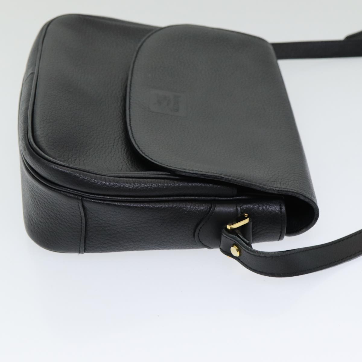Luxury BurberrySs Shoulder Bag Leather Black Auth ep5024