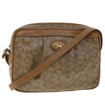 Luxury CELINE C Macadam Canvas Shoulder Bag Beige  ep906