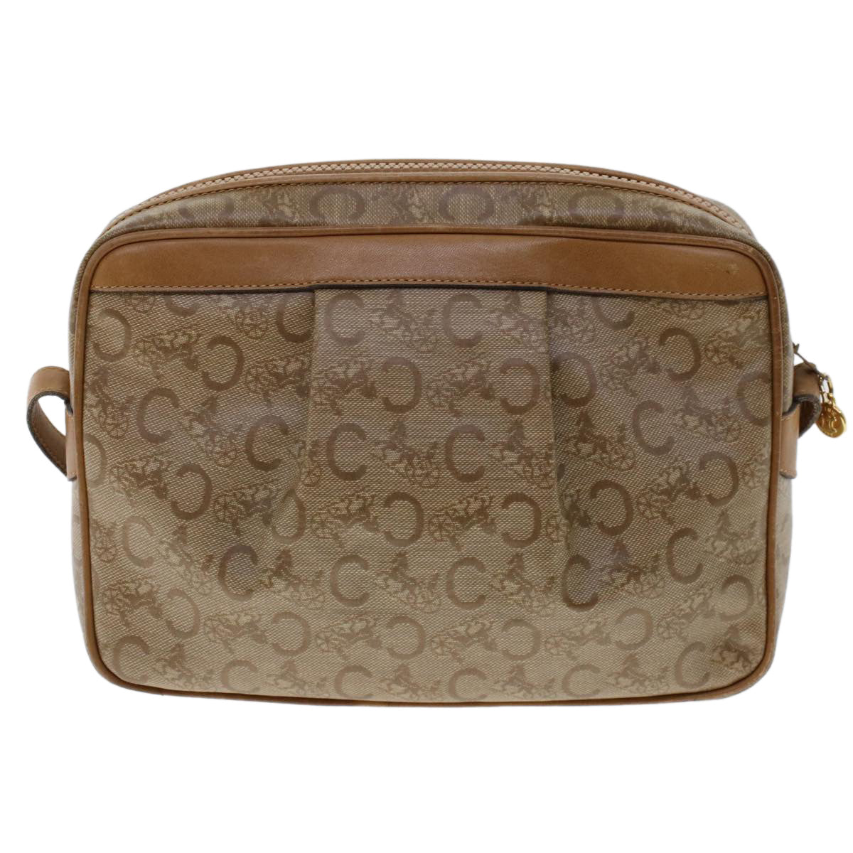 Luxury CELINE C Macadam Canvas Shoulder Bag Beige  ep906