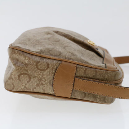 Luxury CELINE C Macadam Canvas Shoulder Bag Beige  ep906