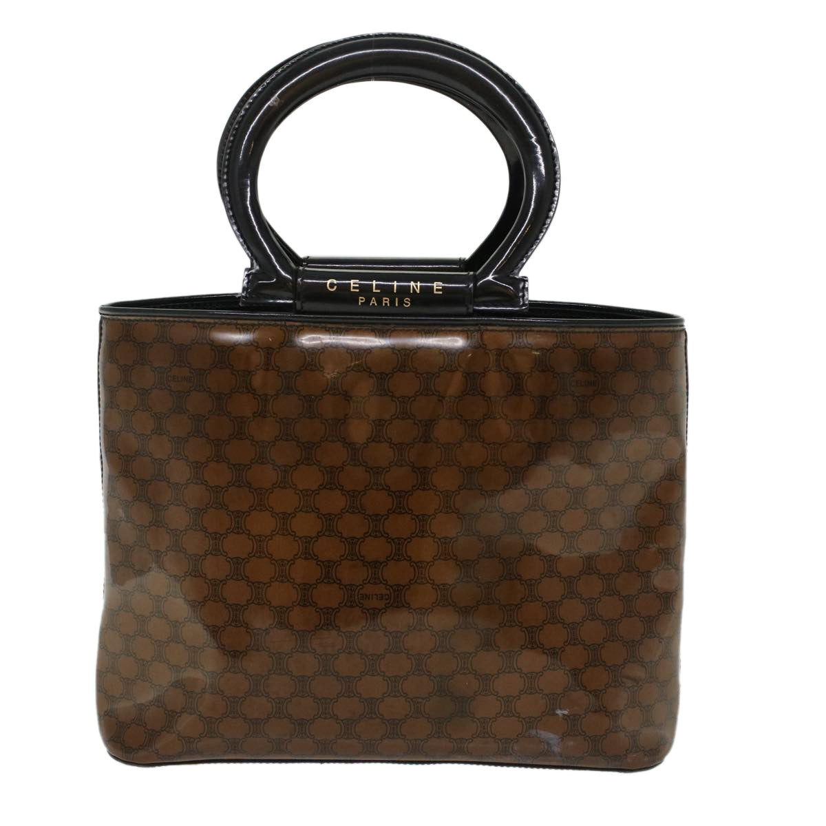 Luxury CELINE Macadam Canvas Hand Bag Brown  ep989