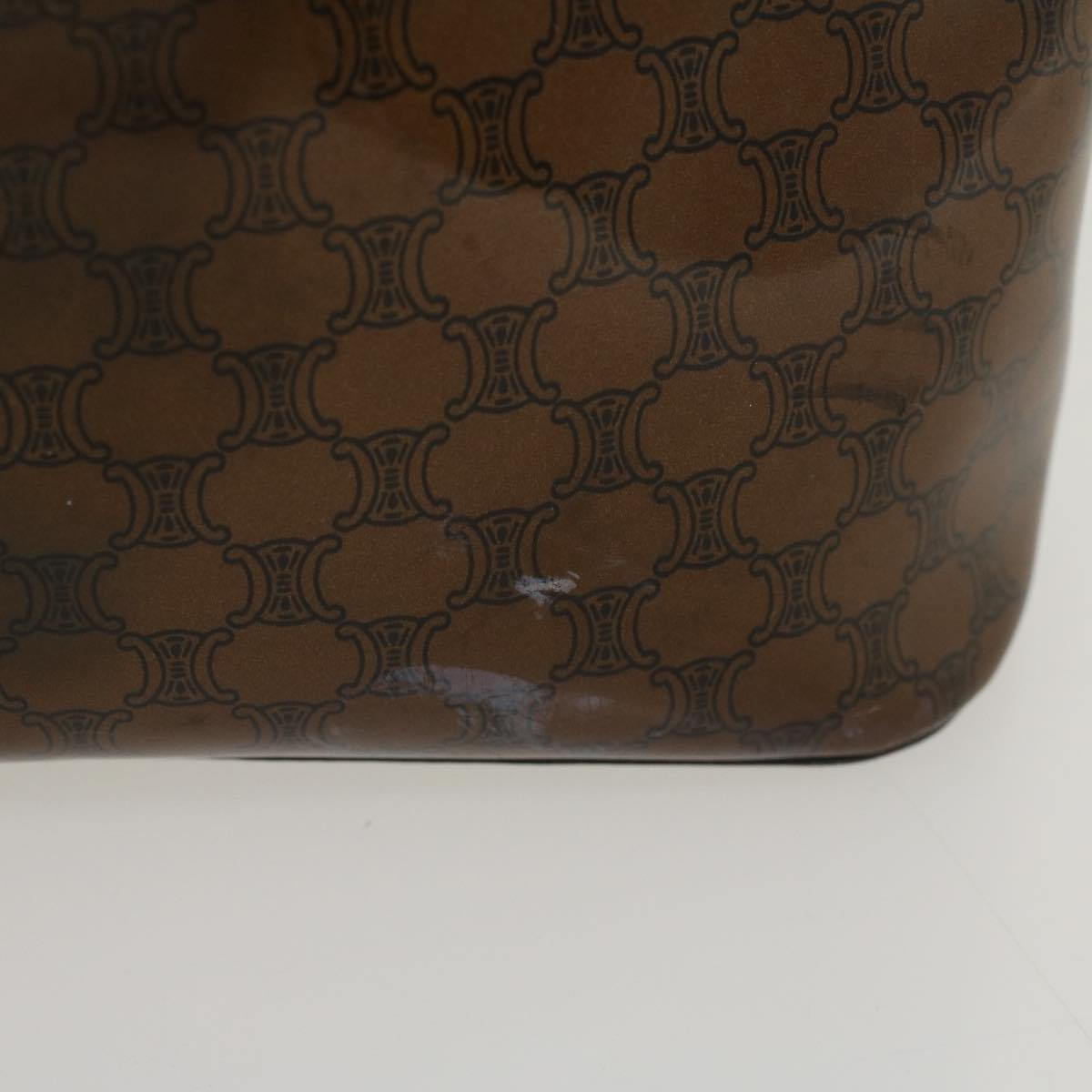Luxury CELINE Macadam Canvas Hand Bag Brown  ep989