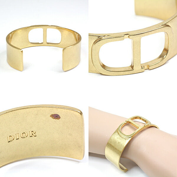 Dior Bangle metal gold bracelet Brand jewelry Women