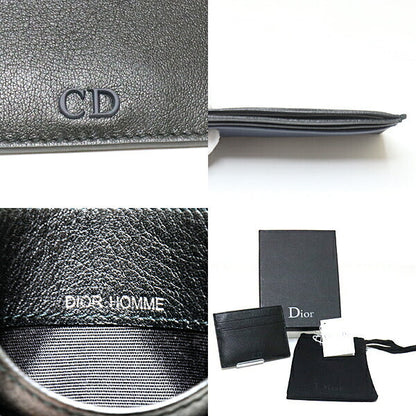 DIOR HOMME Card Case 2CNCHOOICNT Calfskin Black x navy Dior Homme Pass Case mens