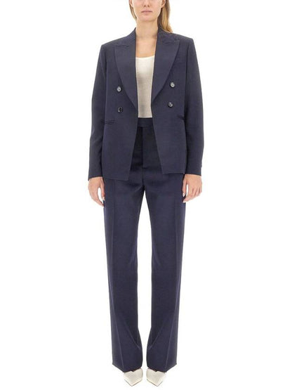 Luxury Bottega Veneta Sartorial Wool Jacket Navy