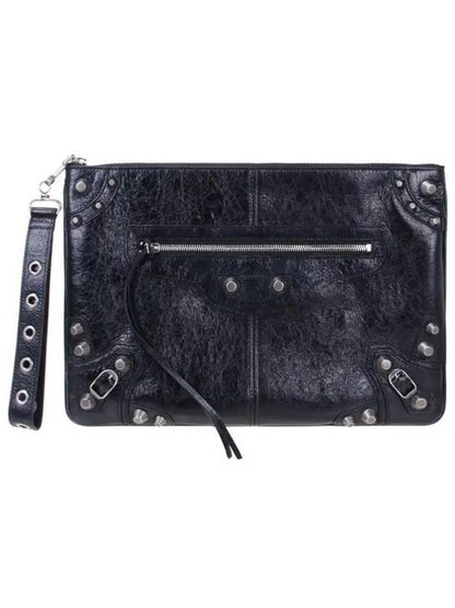 Luxury Balenciaga Trending 2025 Le Cagole Large Clutch Bag Black