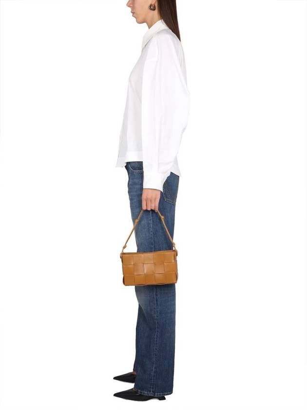 Luxury Bottega Veneta Women's Compact Cotton Long Sleeve Shirt Chalk