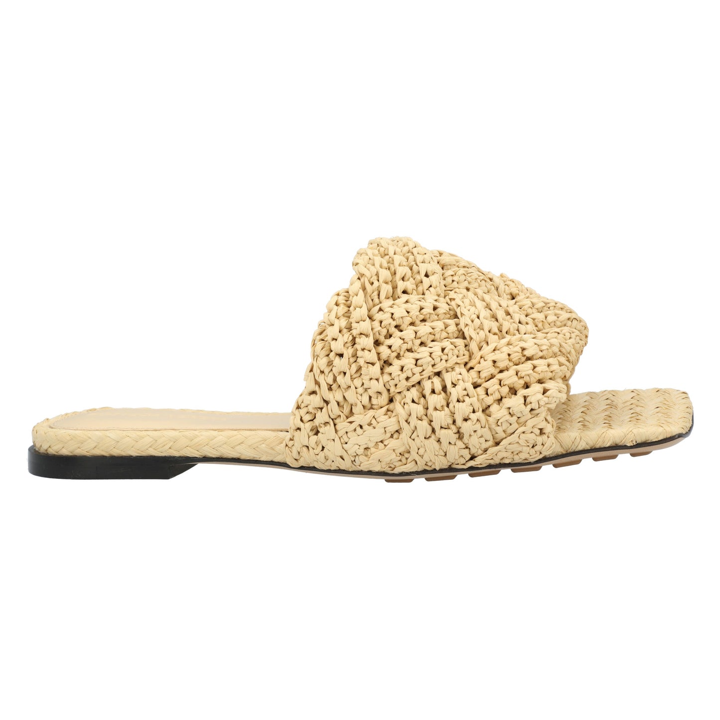 Luxury Bottega Veneta Lido Flat Sandal brown