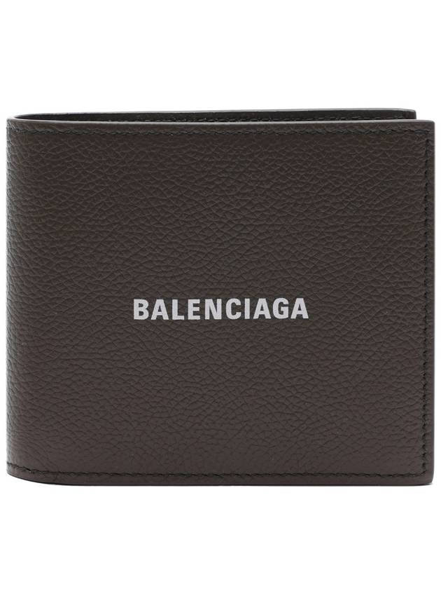 Luxury Balenciaga Trending 2025 Cash Square Folded Wallet Dark Green