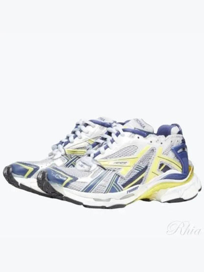 Luxury Balenciaga Trending 2025 Runner Low Top Sneakers White Blue Yellow