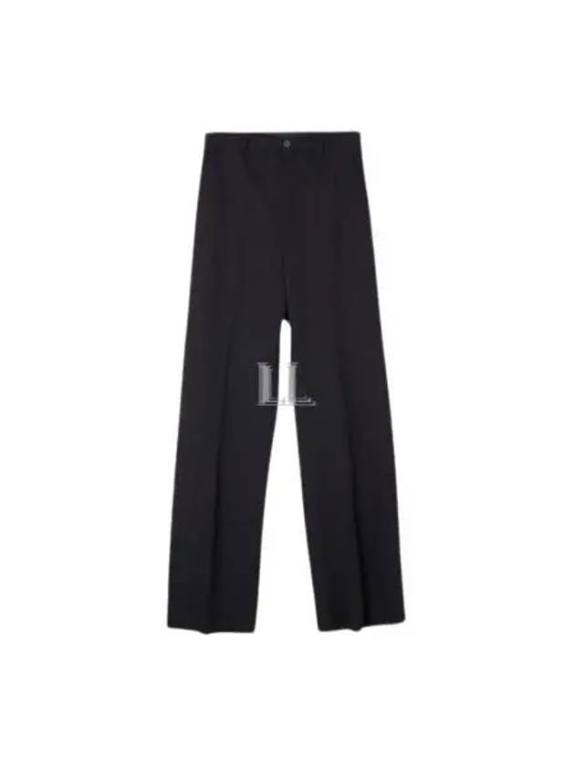 Luxury Balenciaga Trending 2025 Regular Fit Tailored Wide Pans Black