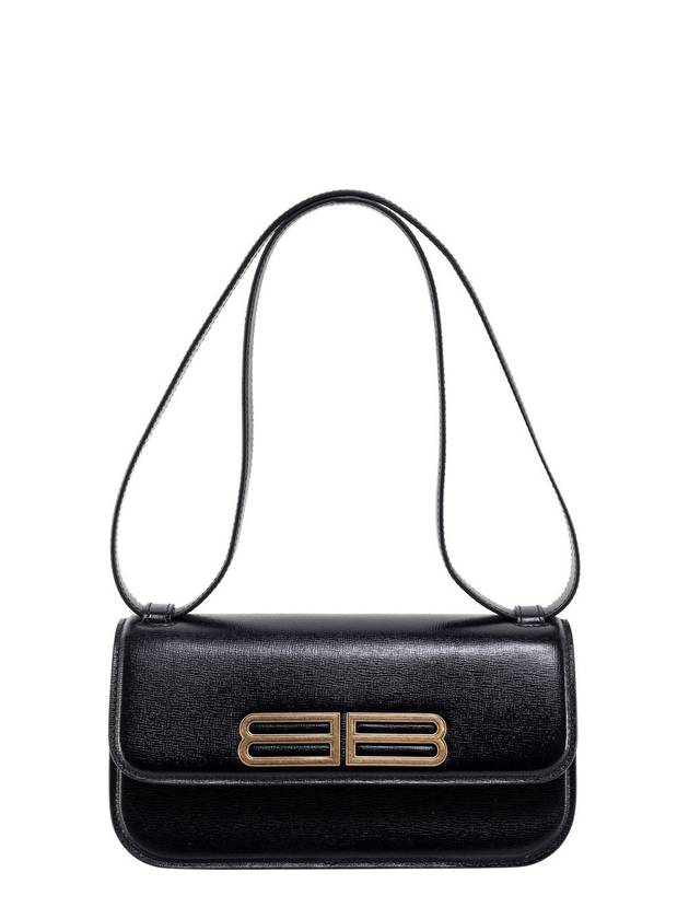 Luxury Balenciaga Trending 2025 BB Logo Gossip Small Shoulder Bag Black