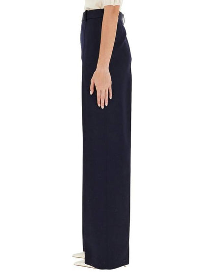 Luxury Bottega Veneta straight pants 743466 VKIS0 4121 NAVY