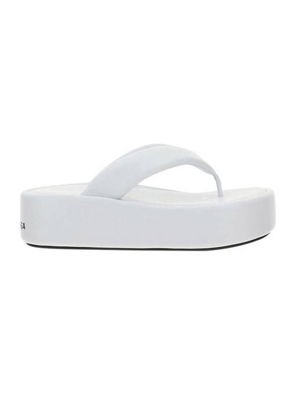 Luxury Balenciaga Trending 2025 Women's Rise Thong Flip Flops White
