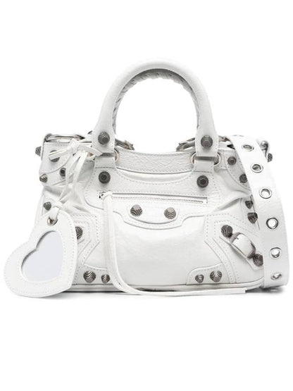 Luxury Balenciaga Trending 2025 Neo Cagole Small Tote Bag White