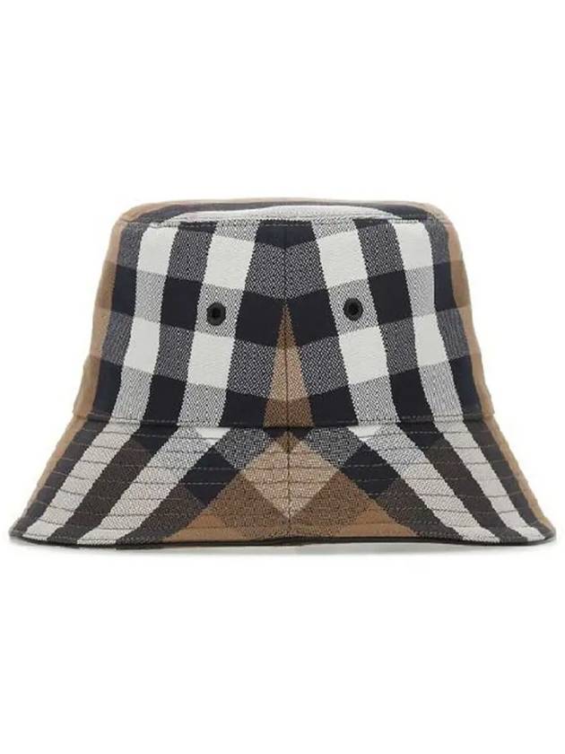 Luxury Burberry Checked Cotton Bucket Hat Brown