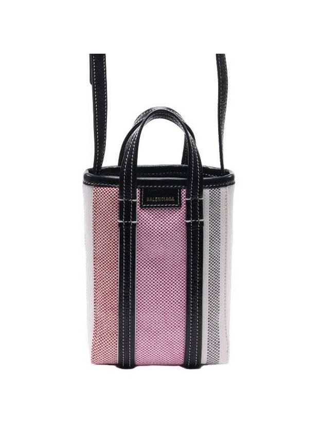 Luxury Balenciaga Trending 2025 Barbes Striped Tote Bag Pink