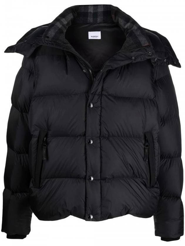 Luxury Burberry Detachable Down Padding Black