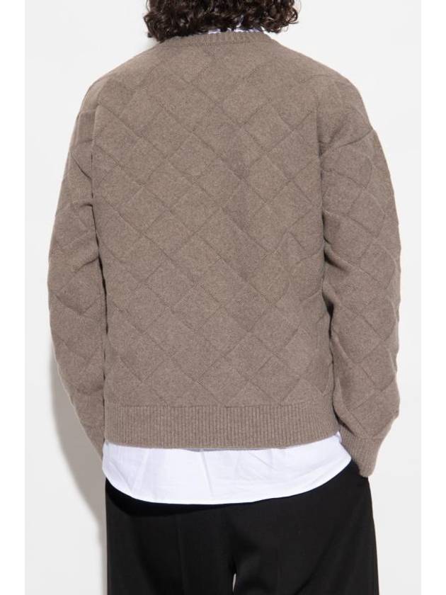 Luxury Bottega Veneta Intrecciato Wool Knit Top Riverbed