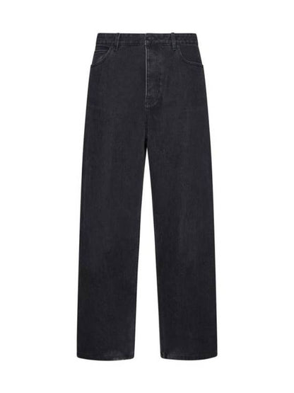 Luxury Balenciaga Trending 2025 Washed Skiwear Jeans Grey