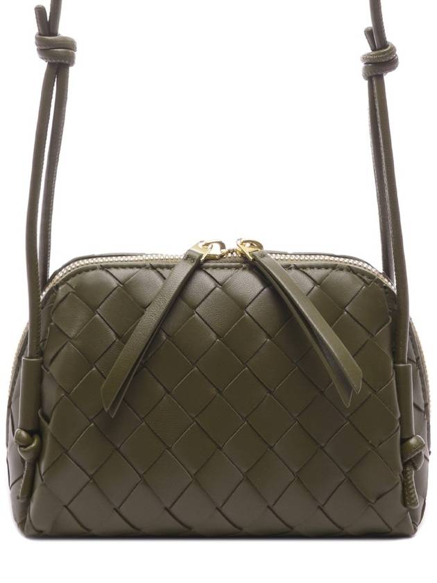 Luxury Bottega Veneta Intrecciato Concert Pouch Bag Olive Oil