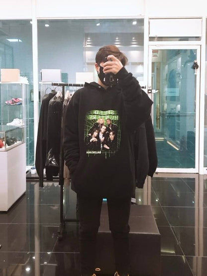 Luxury Balenciaga Trending 2025 Speed Hunter Print Hoodie Black
