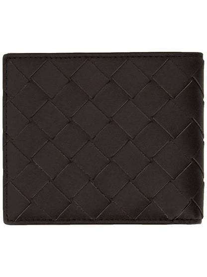 Luxury Bottega Veneta Intrecciato Bifold Half Wallet Fondant