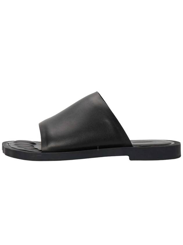 Luxury Balenciaga Trending 2025 Leather Slippers Black