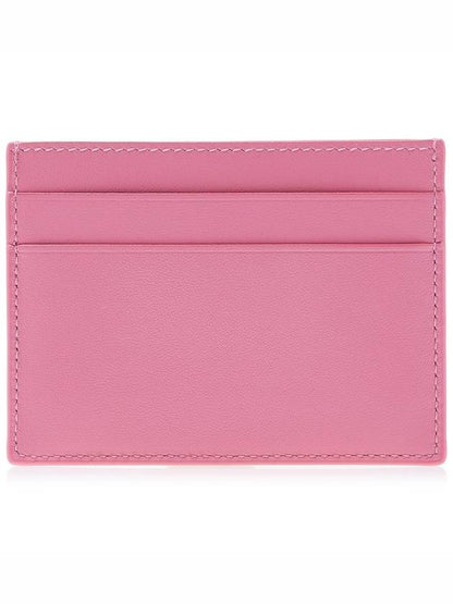 Luxury Balenciaga Trending 2025 Logo Calfskin Card Wallet Pink