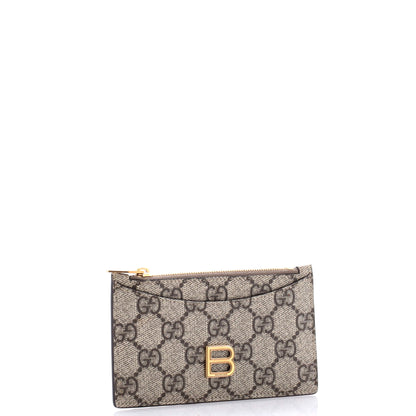 x Luxury Balenciaga Trending 2025 The Hacker Project Zip Card Case GG Coated Canvas