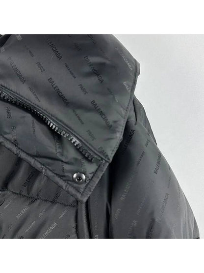 Luxury Balenciaga Trending 2025 WoMen's Swing Logo Puffer Down Padding Black